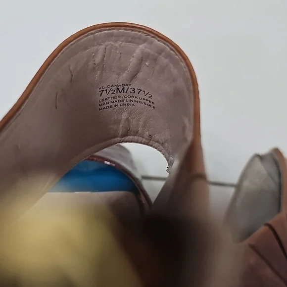 VINCE CAMUTO Leather & Cork Heels - Picture 11 of 13